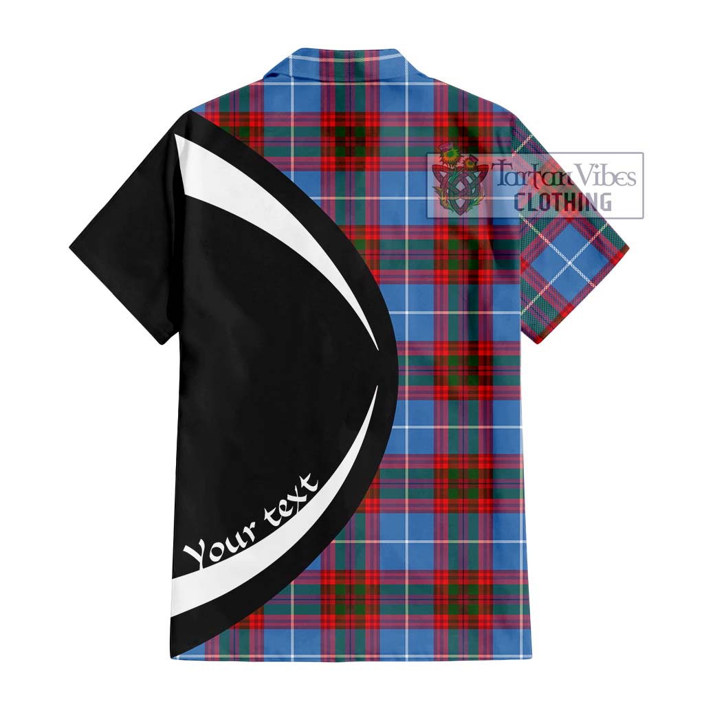 Congilton Tartan Hawaiian Shirt with Family Crest Circle Style - Tartan Vibes Clothing