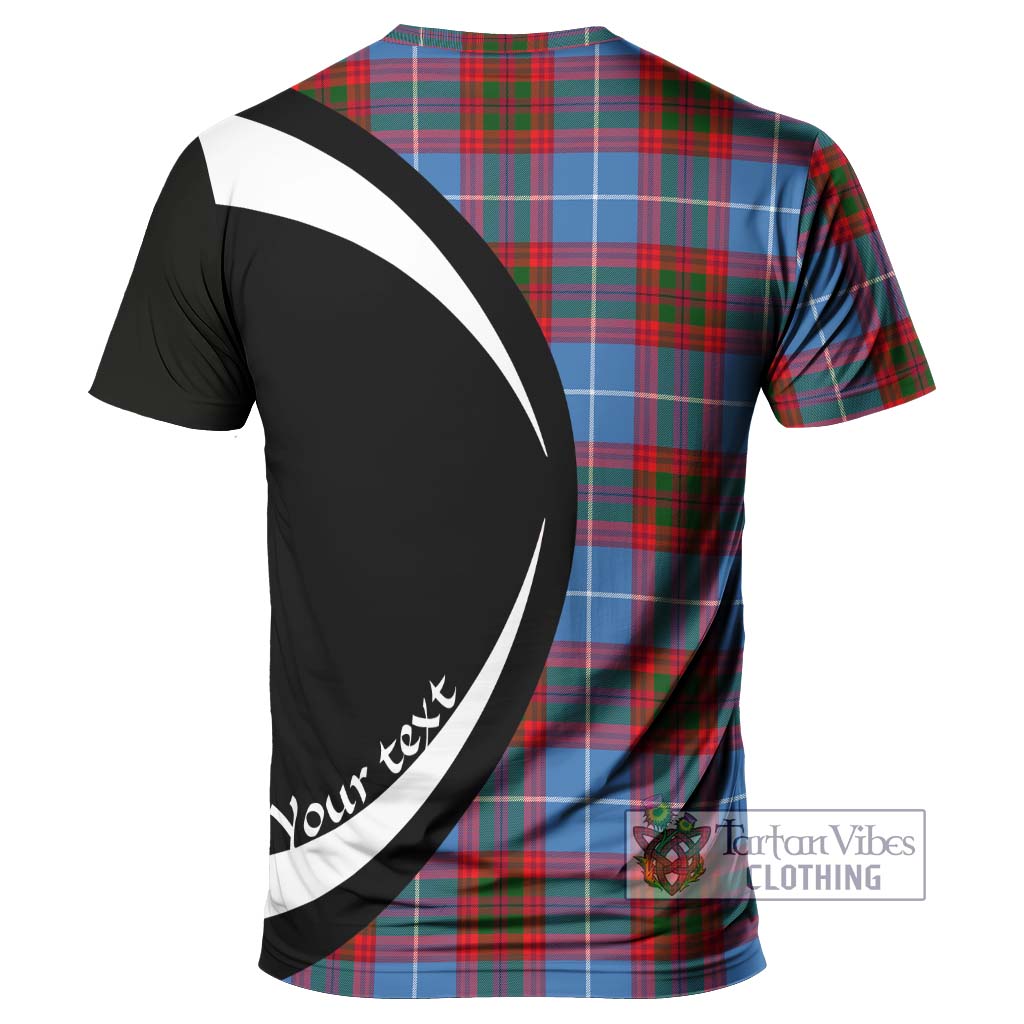 Tartan Vibes Clothing Congilton Tartan T-Shirt with Family Crest Circle Style