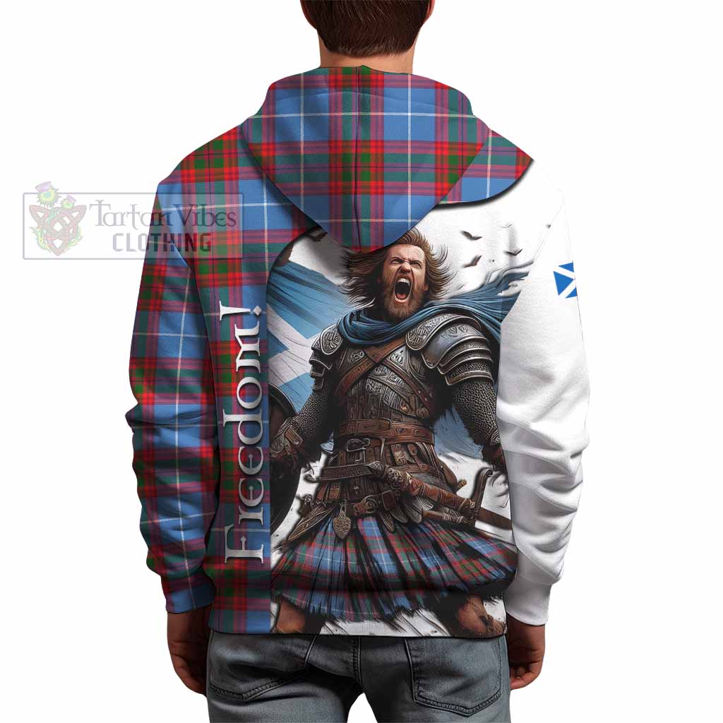 Tartan Vibes Clothing Congilton Crest Tartan Hoodie Inspired by the Freedom of Scottish Warrior