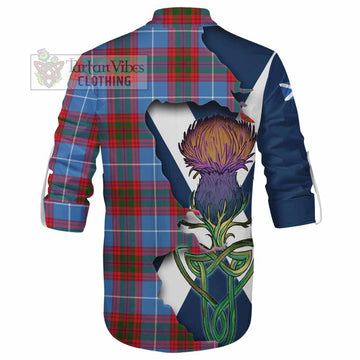 Congilton Tartan Family Crest Ghillie Kilt Shirt Scottish Thistle Celtic Inspired - Tartan Vibes Clothing