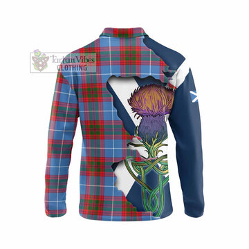 Congilton Tartan Family Crest Long Sleeve Polo Shirt Scottish Thistle Celtic Inspired - Tartan Vibes Clothing