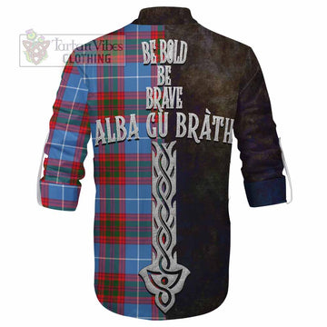 Congilton Tartan Family Crest Ghillie Kilt Shirt Alba Gu Brath Be Brave Lion Ancient Style - Tartan Vibes Clothing