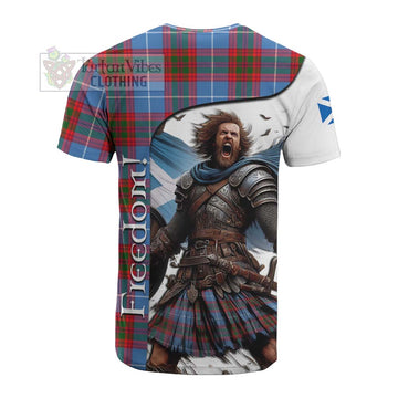 Congilton Crest Tartan Cotton T-shirt Inspired by the Freedom of Scottish Warrior