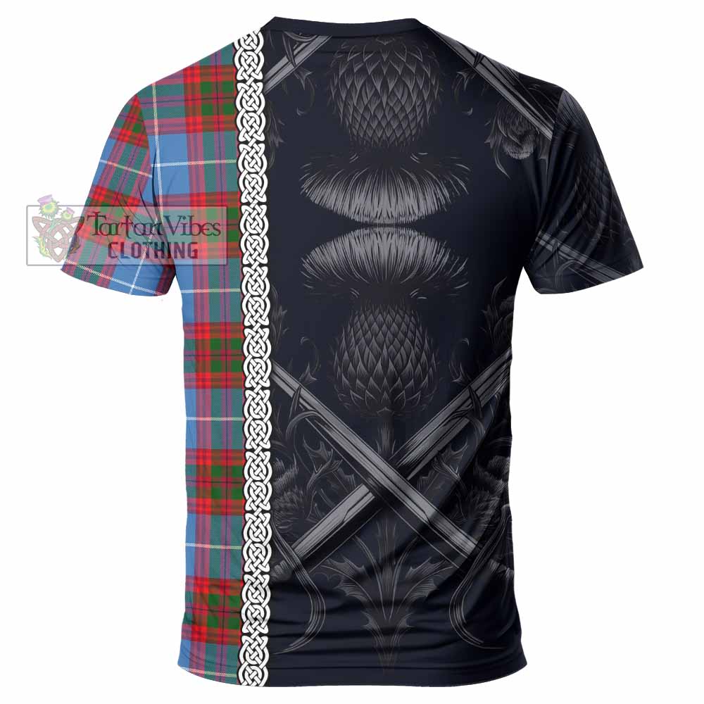 Congilton Tartan T-Shirt with Family Crest Cross Sword Thistle Celtic Vibes - Tartan Vibes Clothing