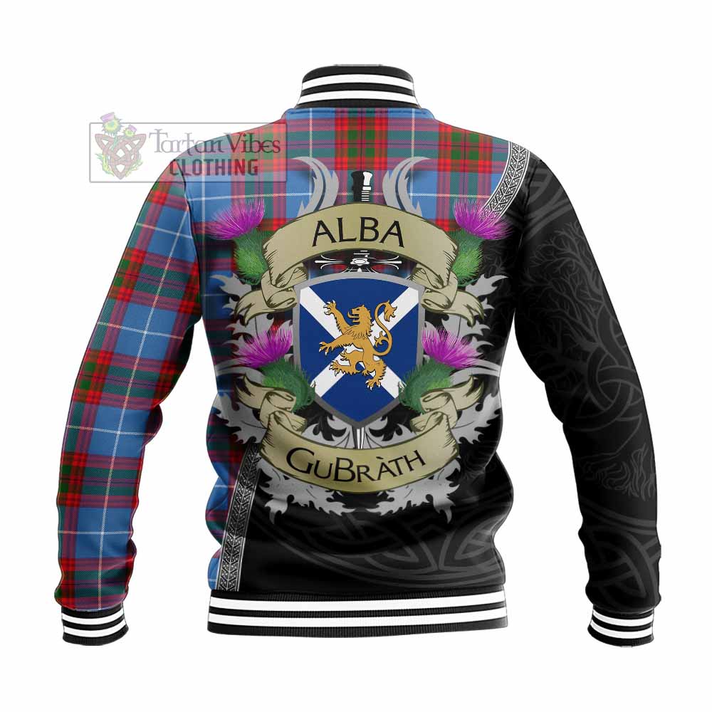 Congilton Tartan Family Crest Baseball Jacket Lion Rampant Royal Thistle Shield Celtic Inspired - Tartan Vibes Clothing