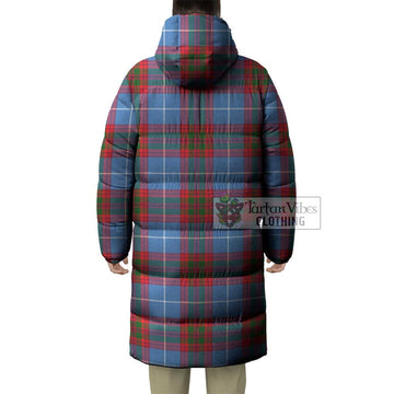 Congilton Tartan Long Down Jacket