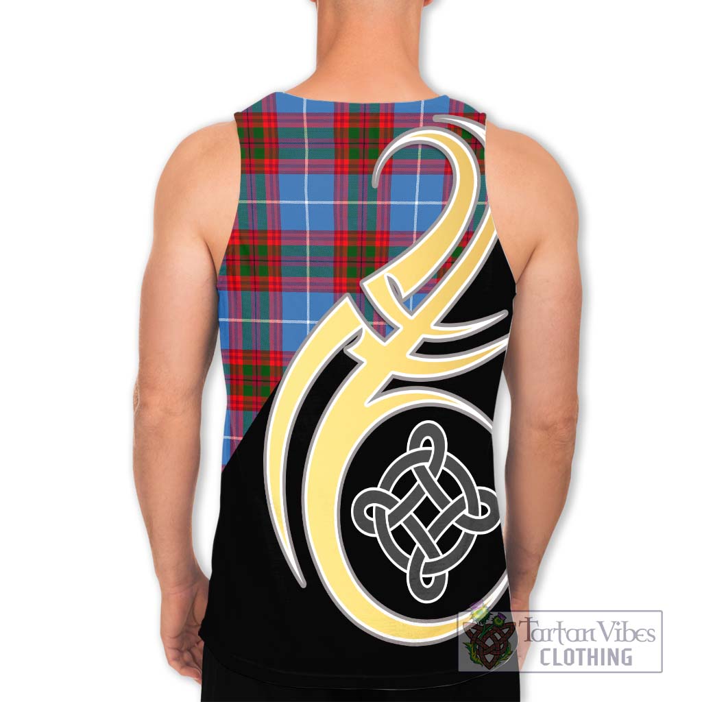 Congilton Tartan Men's Tank Top with Family Crest and Celtic Symbol Style - Tartan Vibes Clothing