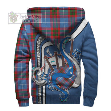 Congilton Tartan Sherpa Hoodie with Epic Bagpipe Style