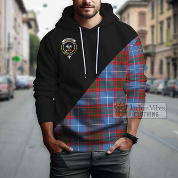 Congilton Tartan Hoodie with Family Crest and Military Logo Style