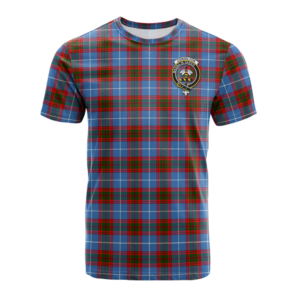 Congilton Tartan T-Shirt with Family Crest - Tartan Vibes Clothing