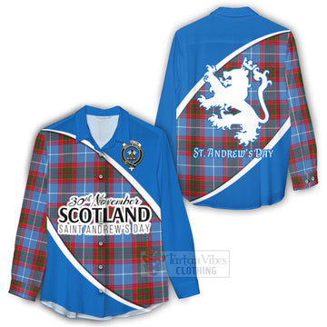 Congilton Family Crest Tartan Women's Casual Shirt Celebrate Saint Andrew's Day in Style