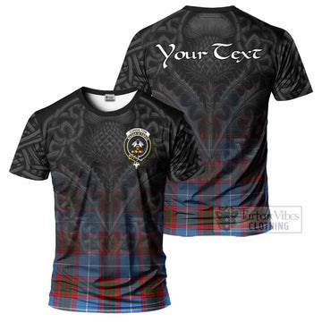 Congilton Tartan T-Shirt with Family Crest Celtic Thistle Vibes