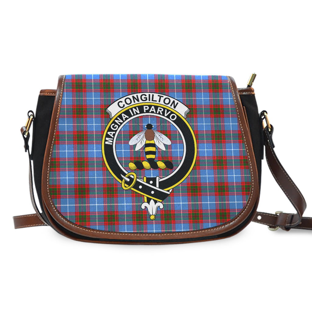 Congilton Tartan Saddle Bag with Family Crest - Tartan Vibes Clothing