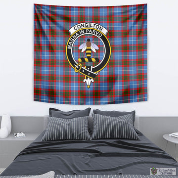 Congilton Tartan Tapestry Wall Hanging and Home Decor for Room with Family Crest - Tartan Vibes Clothing