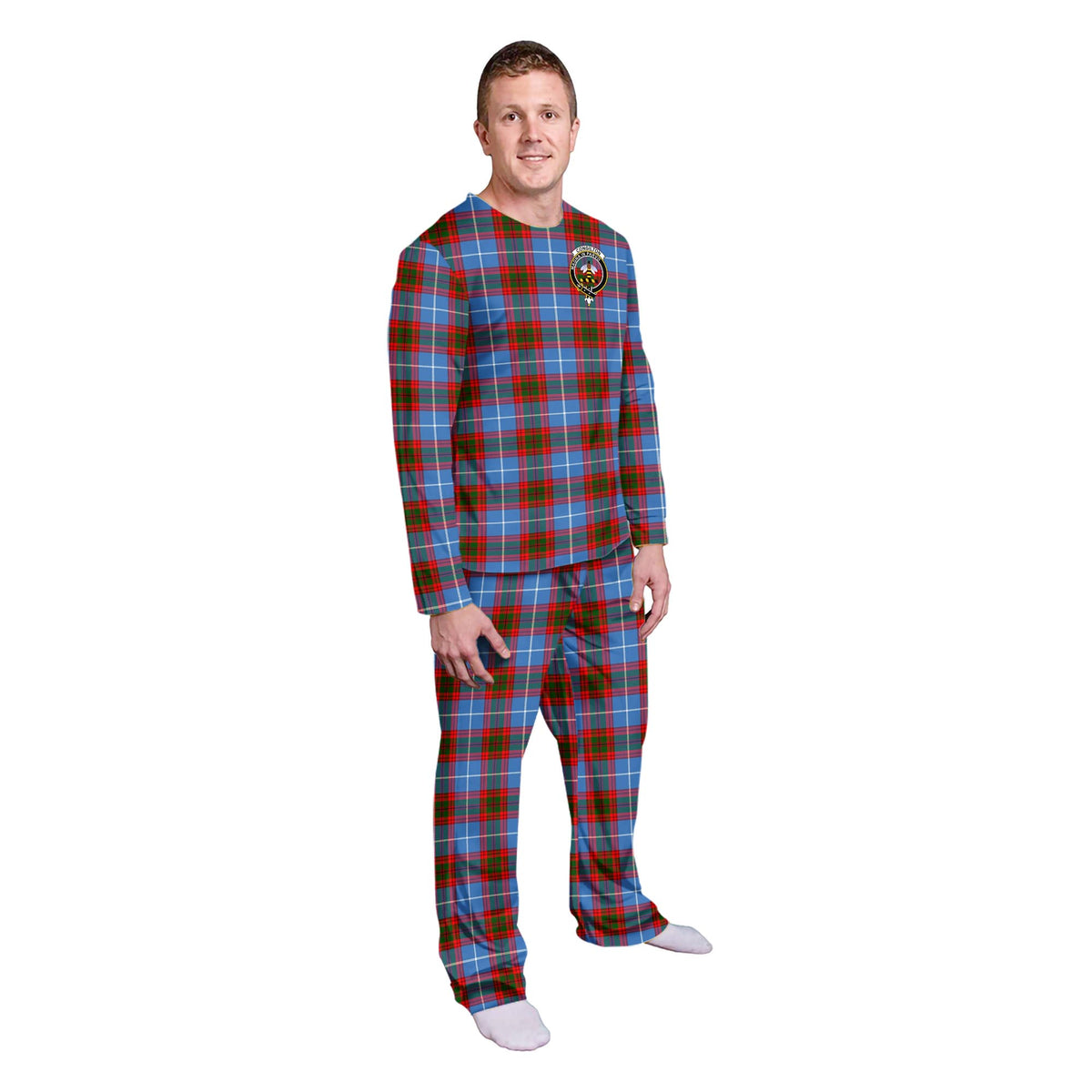 Congilton Tartan Pajamas Family Set with Family Crest - Tartan Vibes Clothing