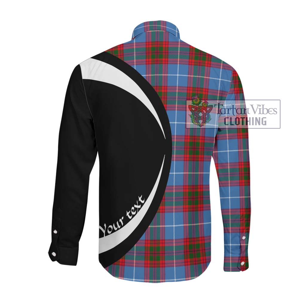 Tartan Vibes Clothing Congilton Tartan Long Sleeve Button Up with Family Crest Circle Style