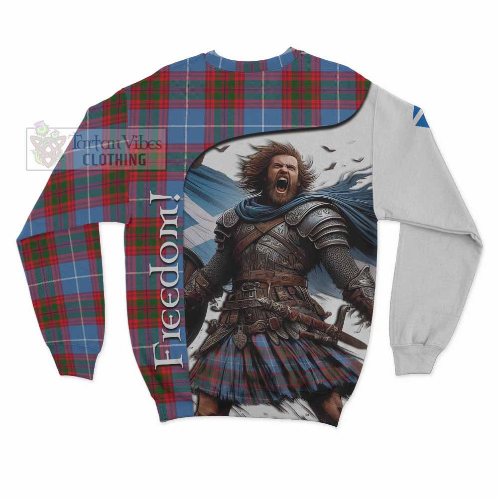 Tartan Vibes Clothing Congilton Crest Tartan Sweatshirt Inspired by the Freedom of Scottish Warrior