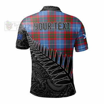 Congilton Crest Tartan Polo Shirt with New Zealand Silver Fern Half Style