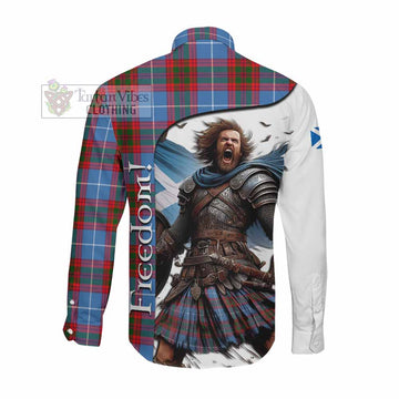 Congilton Crest Tartan Long Sleeve Button Shirt Inspired by the Freedom of Scottish Warrior