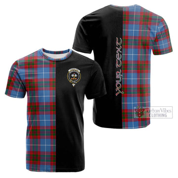 Congilton Tartan Cotton T-shirt with Family Crest and Half Of Me Style