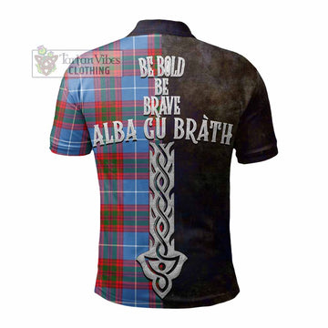Congilton Tartan Family Crest Polo Shirt Alba Gu Brath Be Brave Lion Ancient Style - Tartan Vibes Clothing