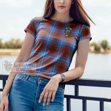 Congilton Tartan Cotton T-Shirt with Family Crest