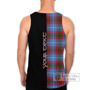 Congilton Tartan Men's Tank Top with Family Crest and Half Of Me Style