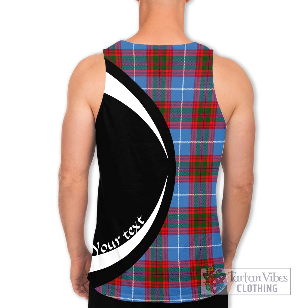 Congilton Tartan Men's Tank Top with Family Crest Circle Style - Tartan Vibes Clothing