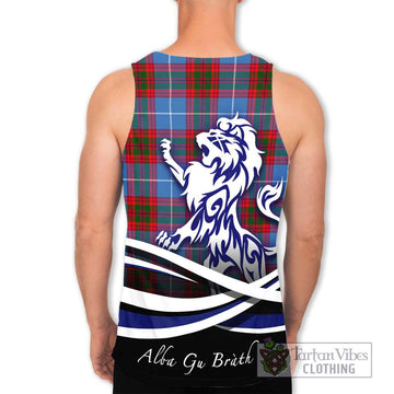 Congilton Tartan Men's Tank Top with Alba Gu Brath Regal Lion Emblem