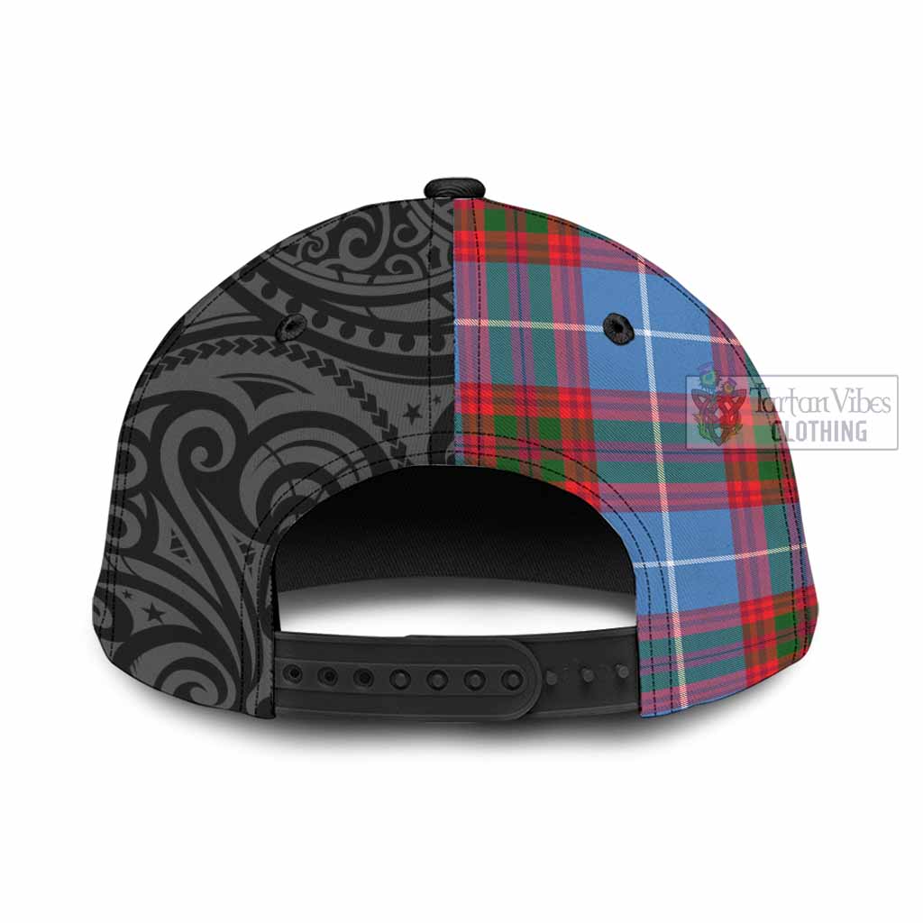 Tartan Vibes Clothing Congilton Tartan Classic Cap with New Zealand Silver Fern Half Style