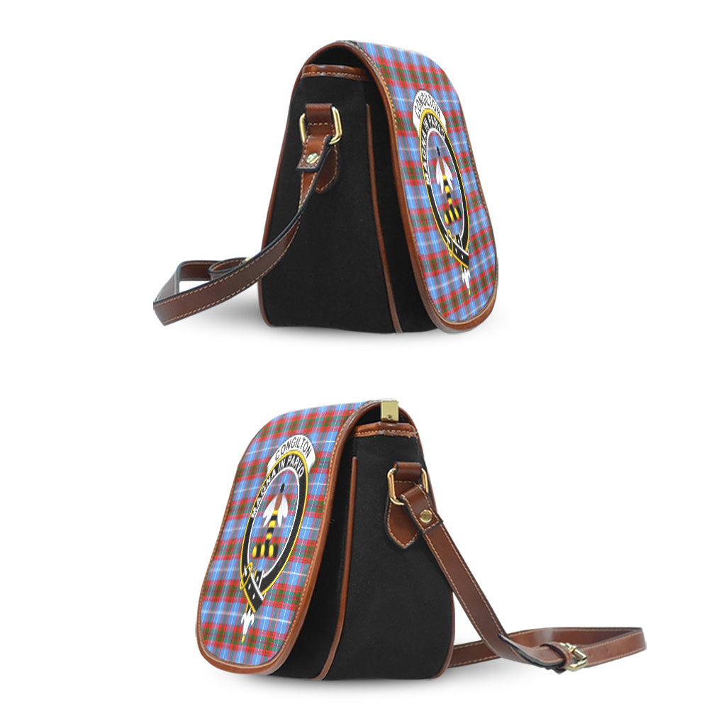 Congilton Tartan Saddle Bag with Family Crest - Tartan Vibes Clothing