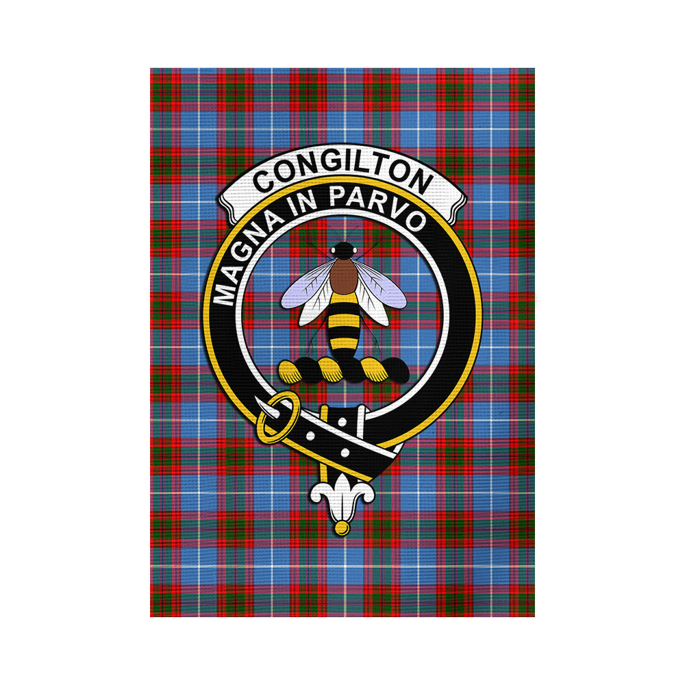 congilton-tartan-flag-with-family-crest