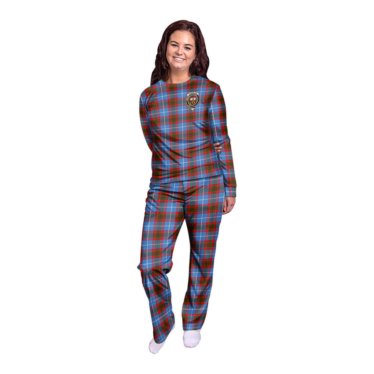 Congilton Tartan Pajamas Family Set with Family Crest - Tartan Vibes Clothing