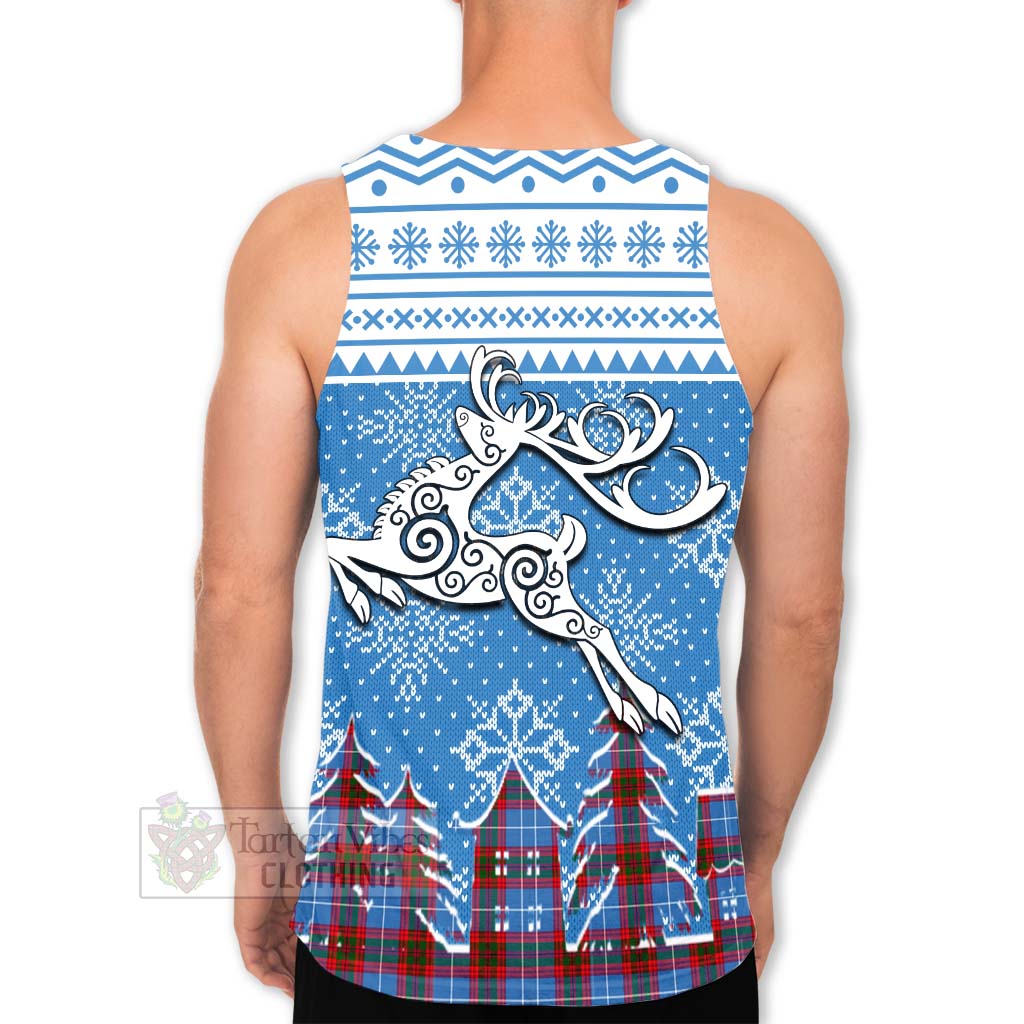 Congilton Clan Christmas Men's Tank Top Celtic Reindeer Style - Tartan Vibes Clothing