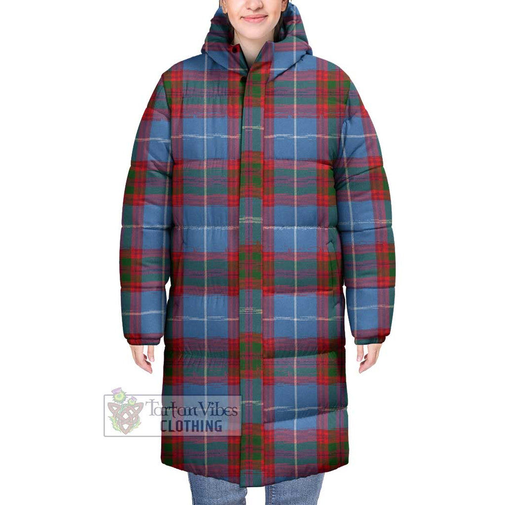 Tartan Vibes Clothing Congilton Tartan Long Down Jacket