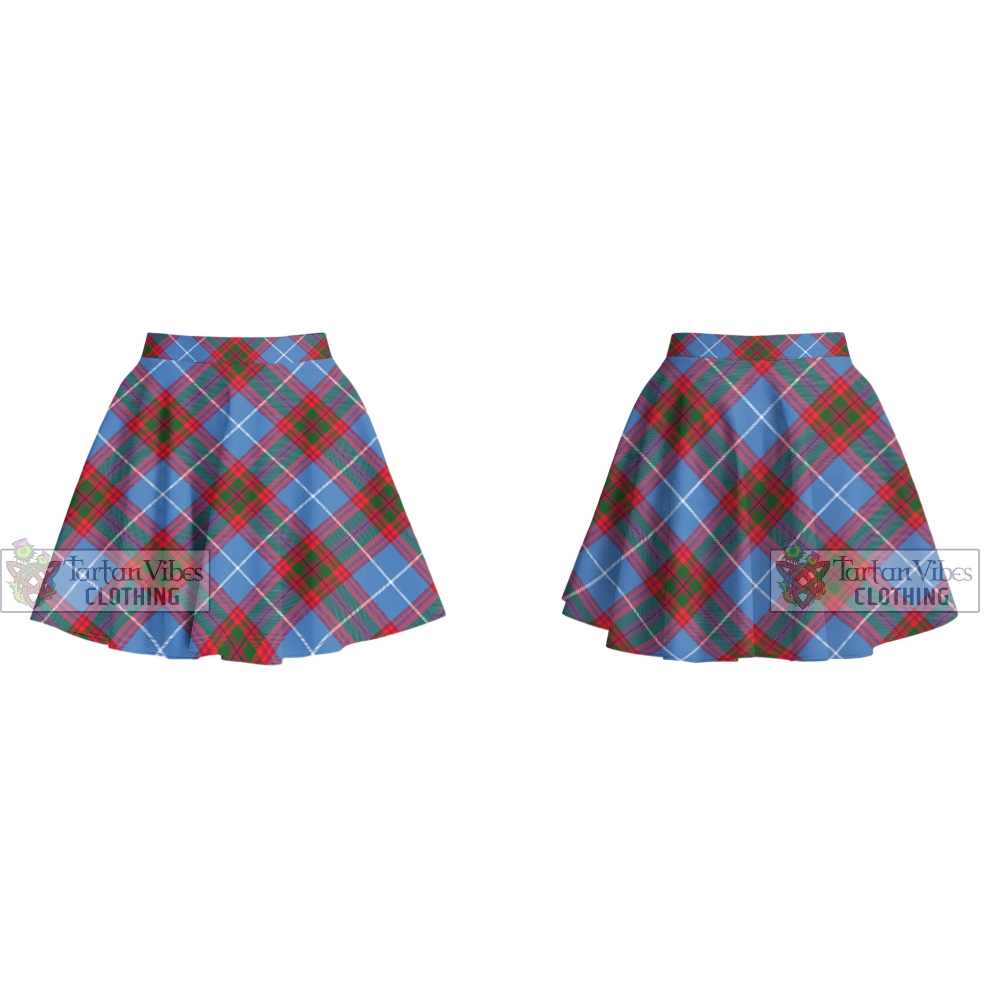 Tartan Vibes Clothing Congilton Tartan Women's Plated Mini Skirt