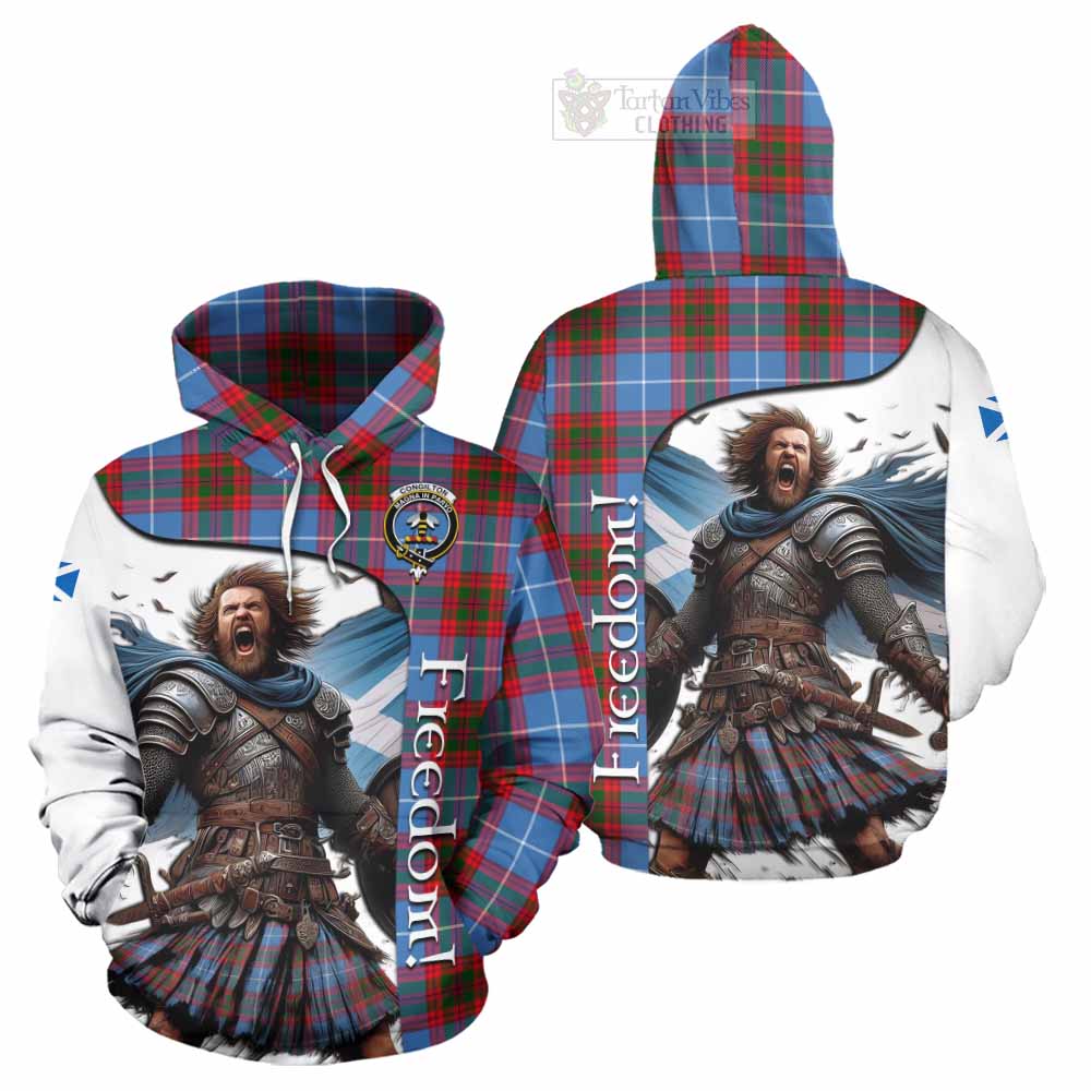 Tartan Vibes Clothing Congilton Crest Tartan Hoodie Inspired by the Freedom of Scottish Warrior