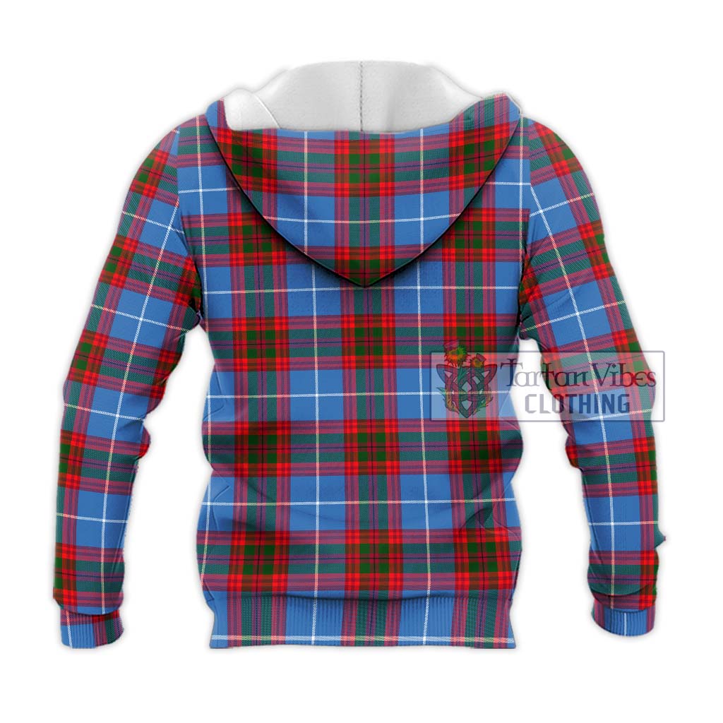 Tartan Vibes Clothing Congilton Tartan Knitted Hoodie with Family Crest DNA In Me Style