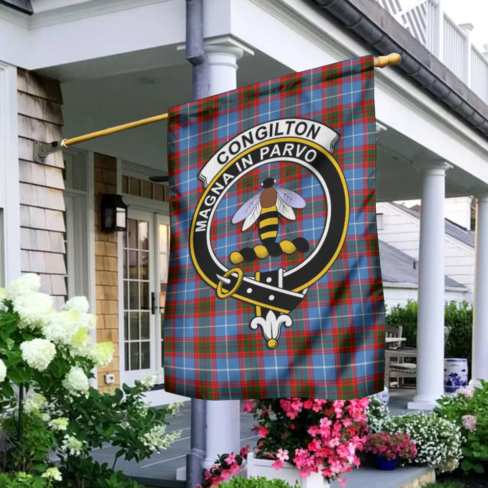 congilton-tartan-flag-with-family-crest