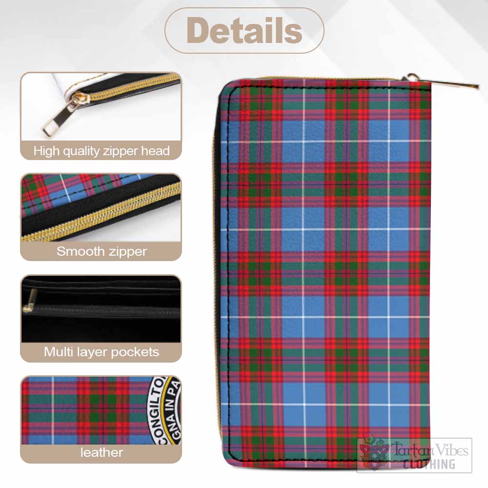 Congilton Tartan Women's Leather Wallet with Family Crest - Tartan Vibes Clothing