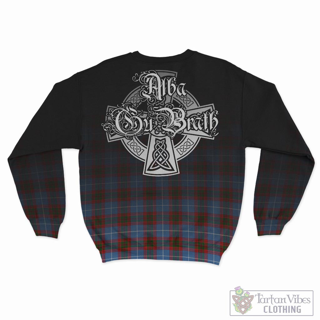 Tartan Vibes Clothing Congilton Tartan Sweatshirt Featuring Alba Gu Brath Family Crest Celtic Inspired