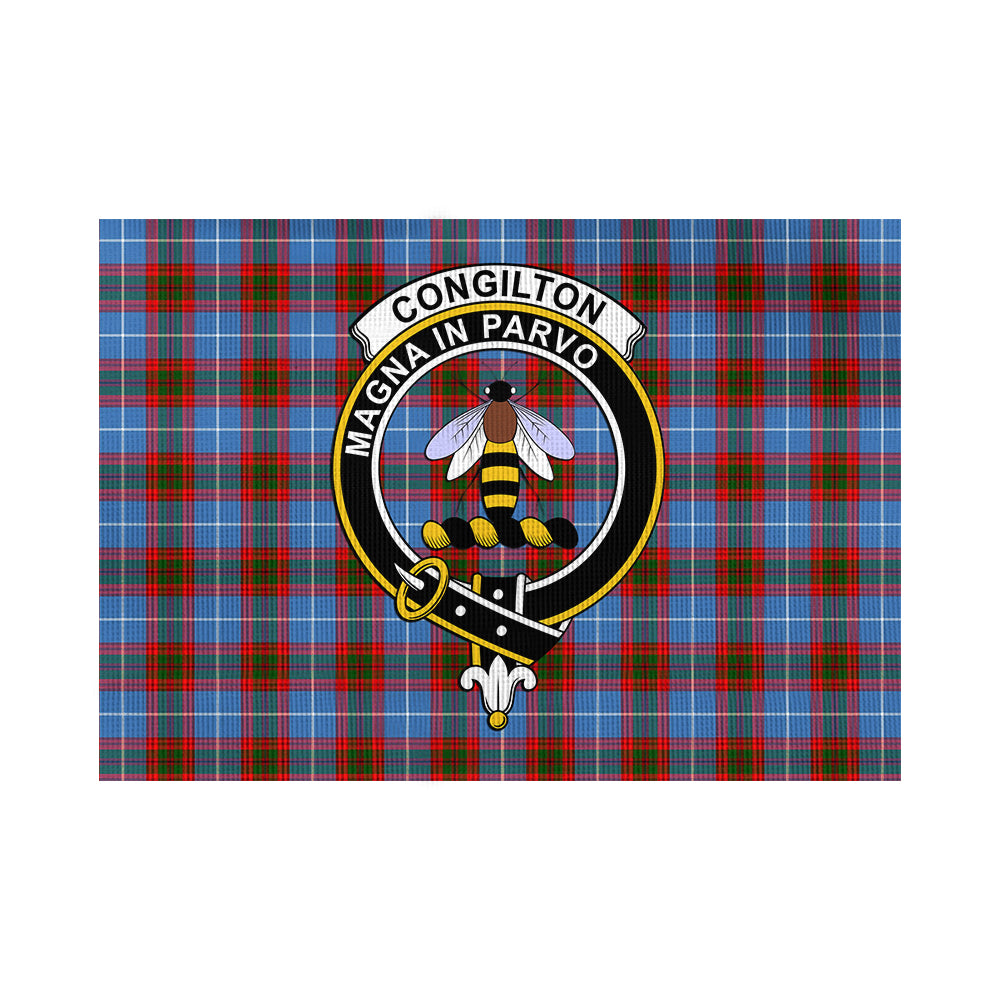 congilton-tartan-flag-with-family-crest