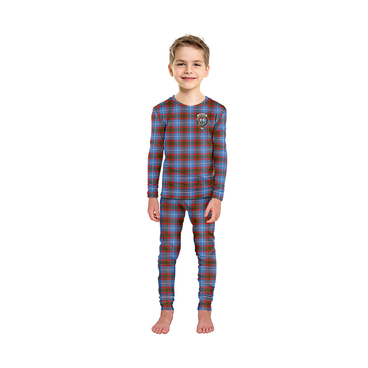 Congilton Tartan Pajamas Family Set with Family Crest - Tartan Vibes Clothing