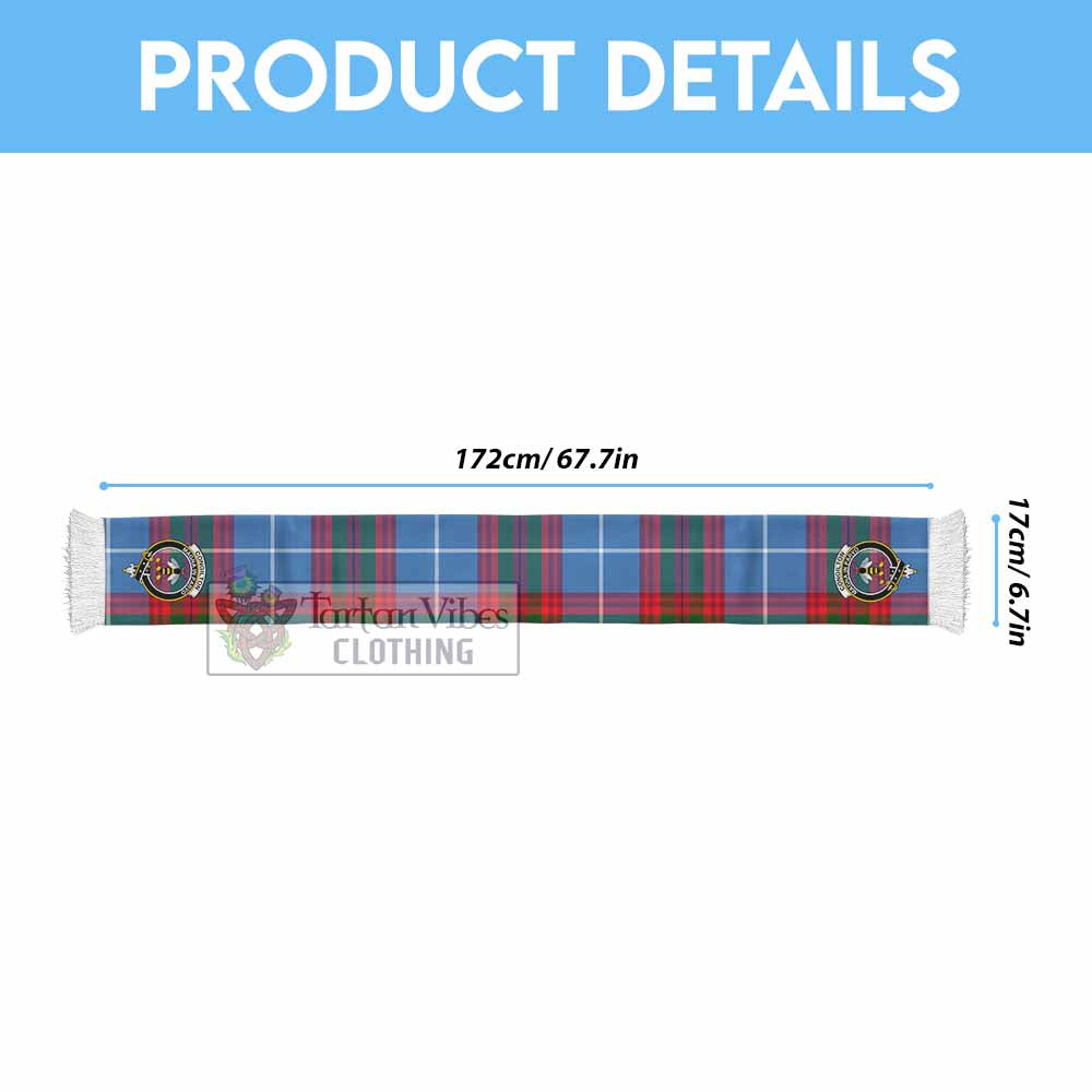Congilton Tartan Ruffneck Scarf with Family Crest - Tartan Vibes Clothing
