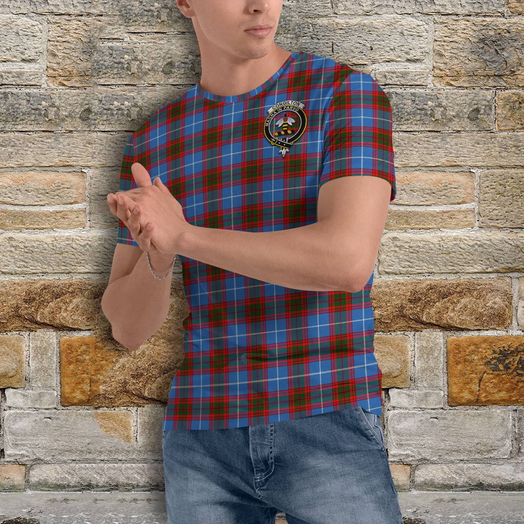 Congilton Tartan T-Shirt with Family Crest - Tartan Vibes Clothing