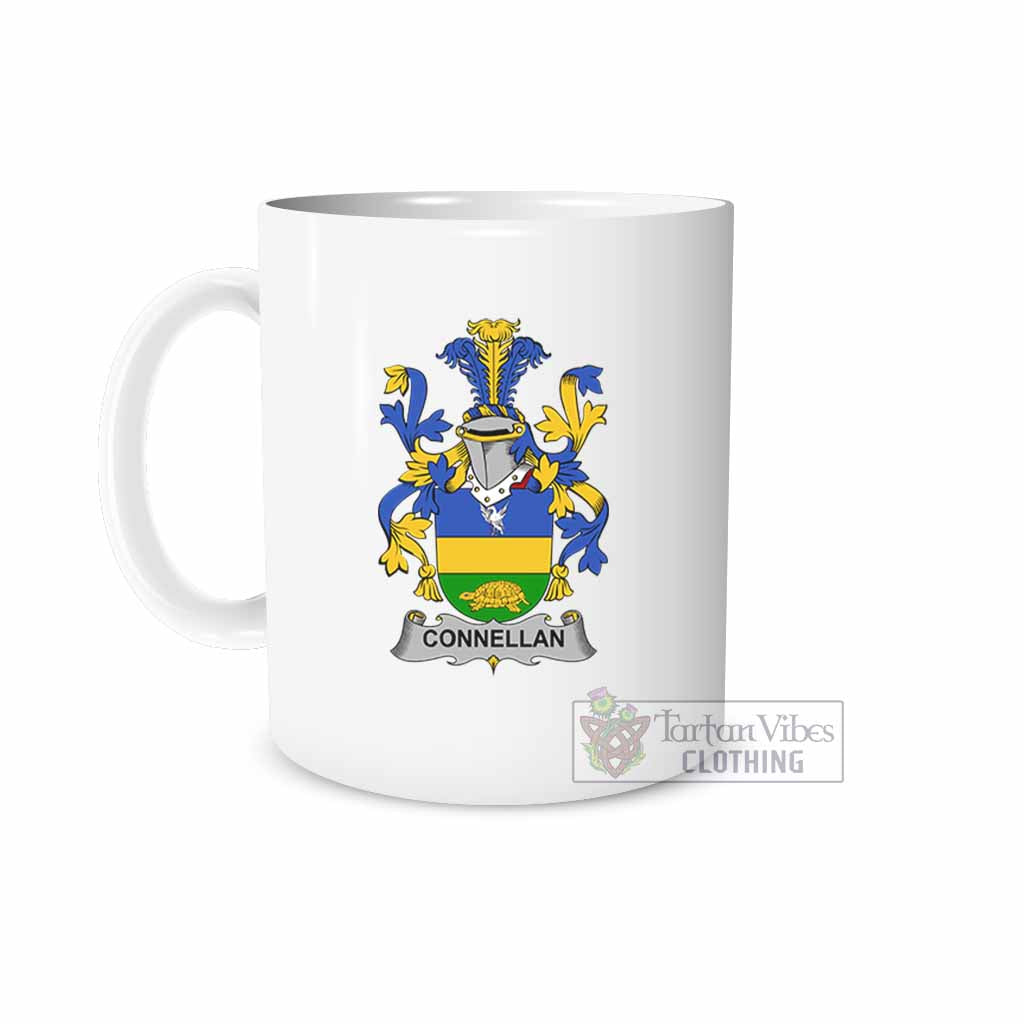 Tartan Vibes Clothing Connellan Irish Clan Coat of Arms Ceramic Mug