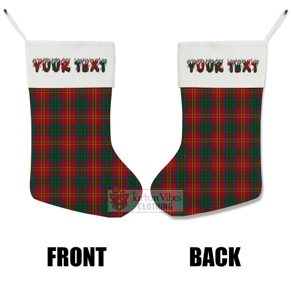 Tartan Vibes Clothing Connolly Tartan Christmas Stocking with Personalized Text