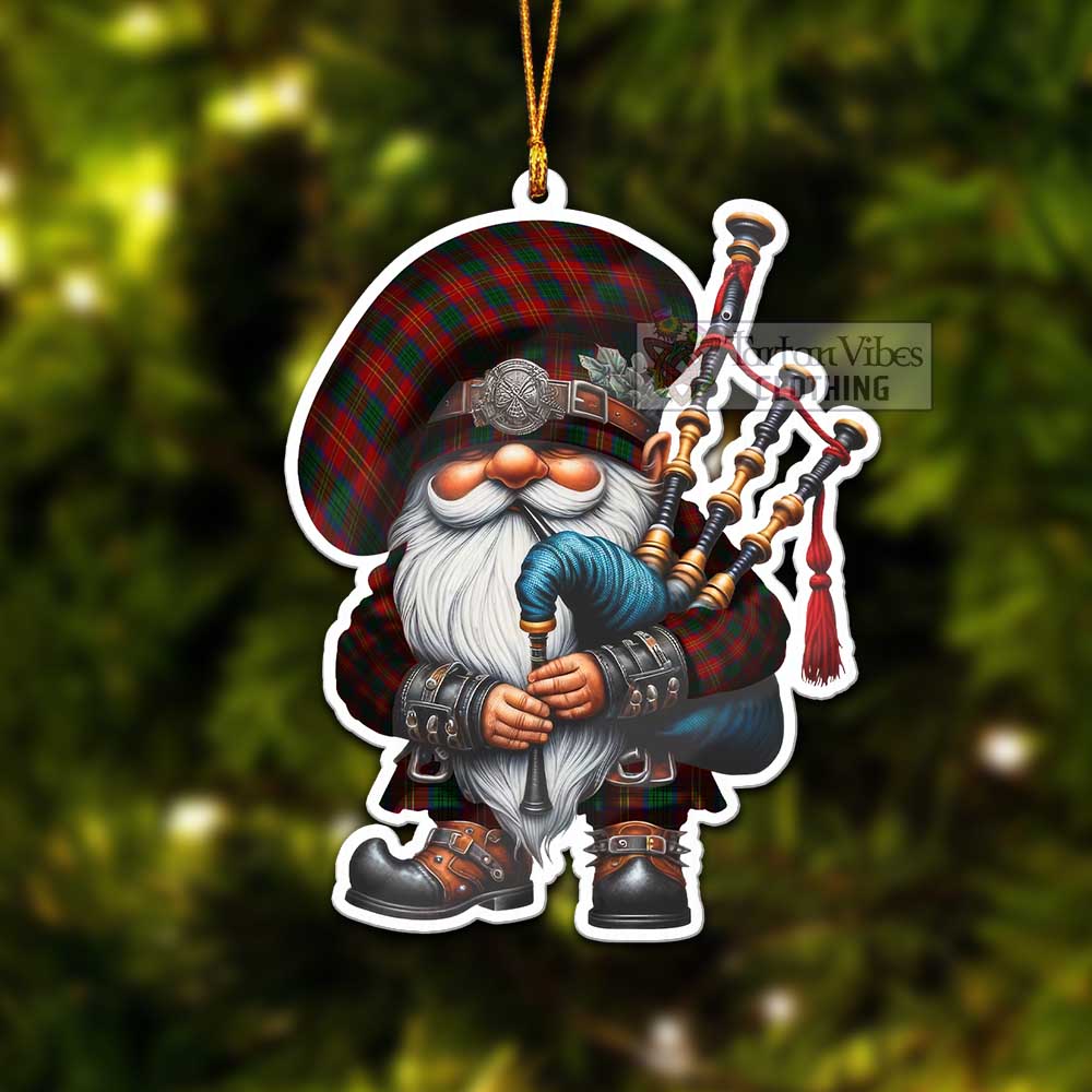 Tartan Vibes Clothing Connolly Tartan Badpiper Gnome Christmas Ornament