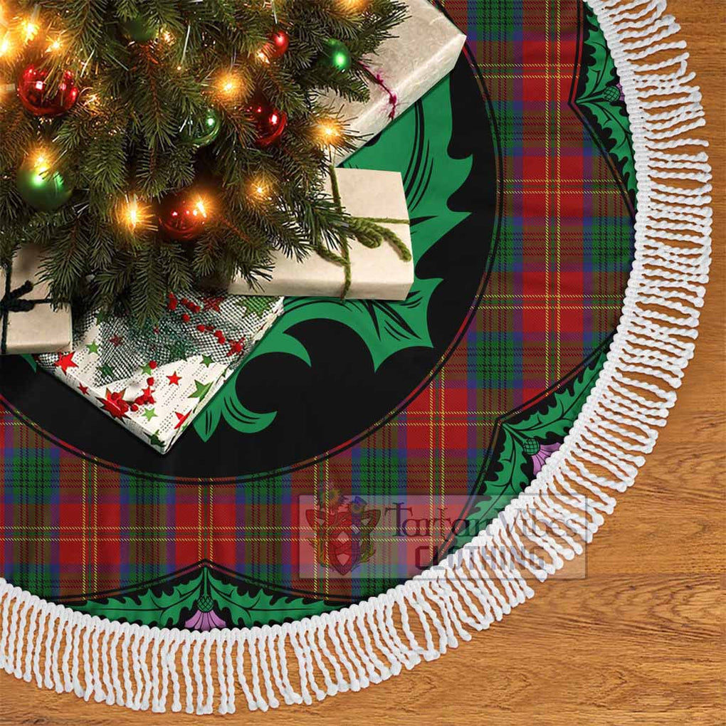 Tartan Vibes Clothing Connolly Tartan Christmas Tree Skirt Scottish Thistle Style