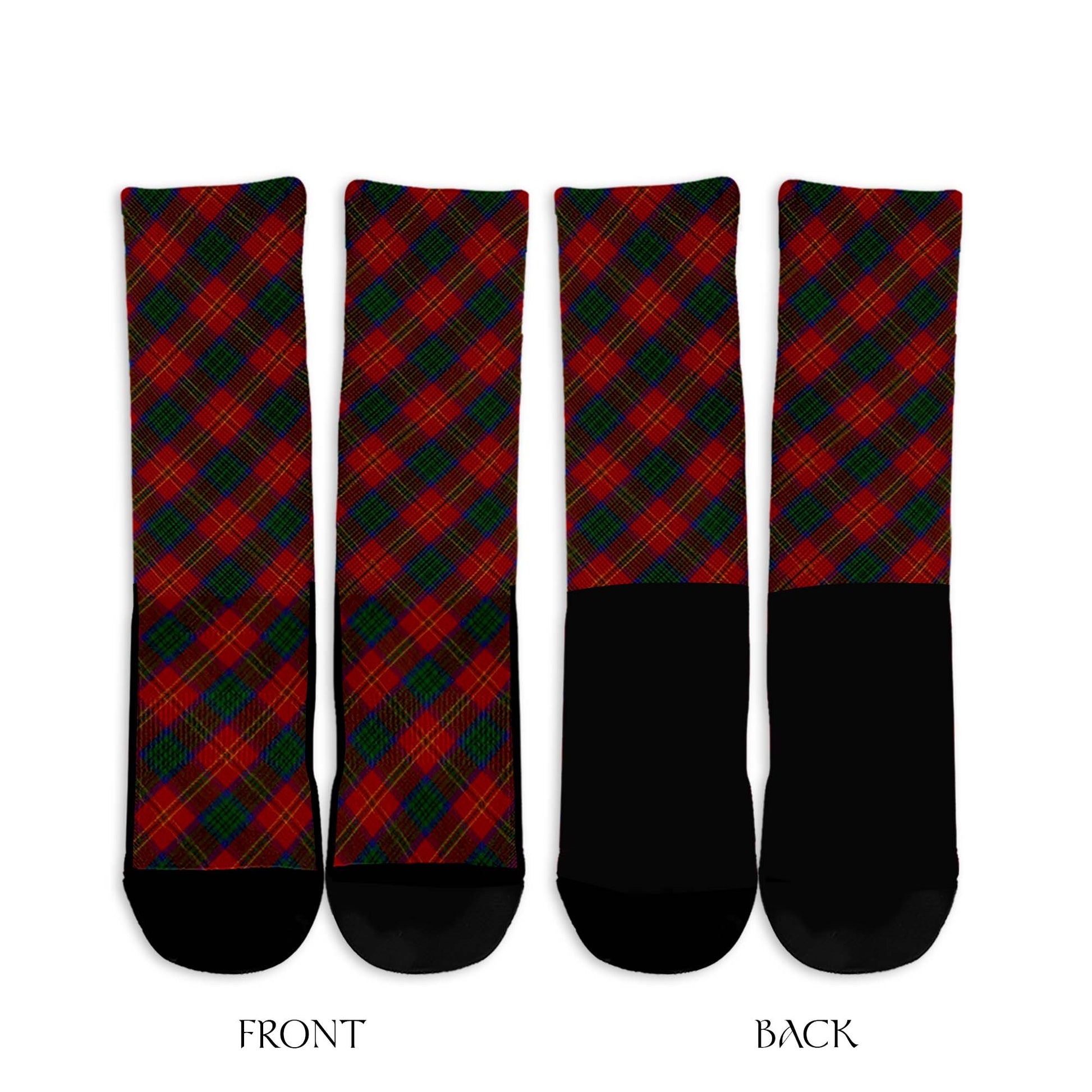 Connolly Dress Tartan Crew Socks Cross Tartan Style - Tartanvibesclothing